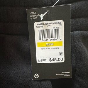 Brand new, never worn, black Under Armour women’s joggers